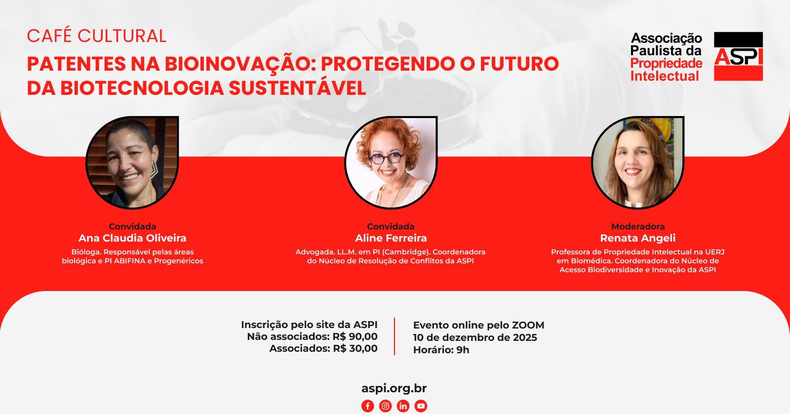 Café Cultural – Patentes na Bioinovação: Protegendo o Futuro da Biotecnologia Sustentável