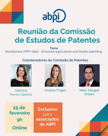 ABPI: Reunião da Comissão de Estudos de Patentes (Q297)